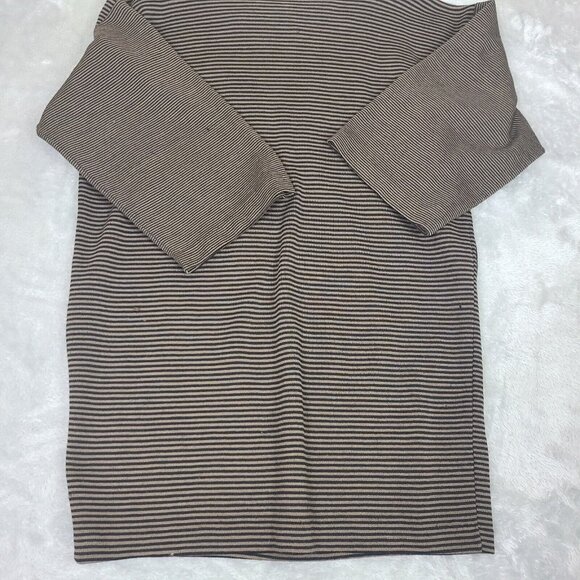 Pom Pom Frank Owen Vintage Sweater Wool Leather Batwing Sleeve Brown‎ Black Sz S - Picture 15 of 15